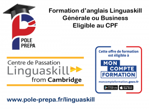 Formation d’anglais Linguaskill general ou business éligible au CPF